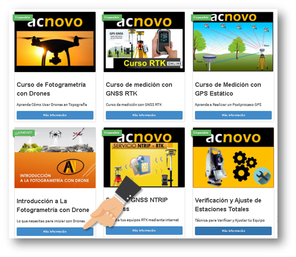 Cómo registrarse GRATIS al módulo de Introducción a la Fotogrametría ...